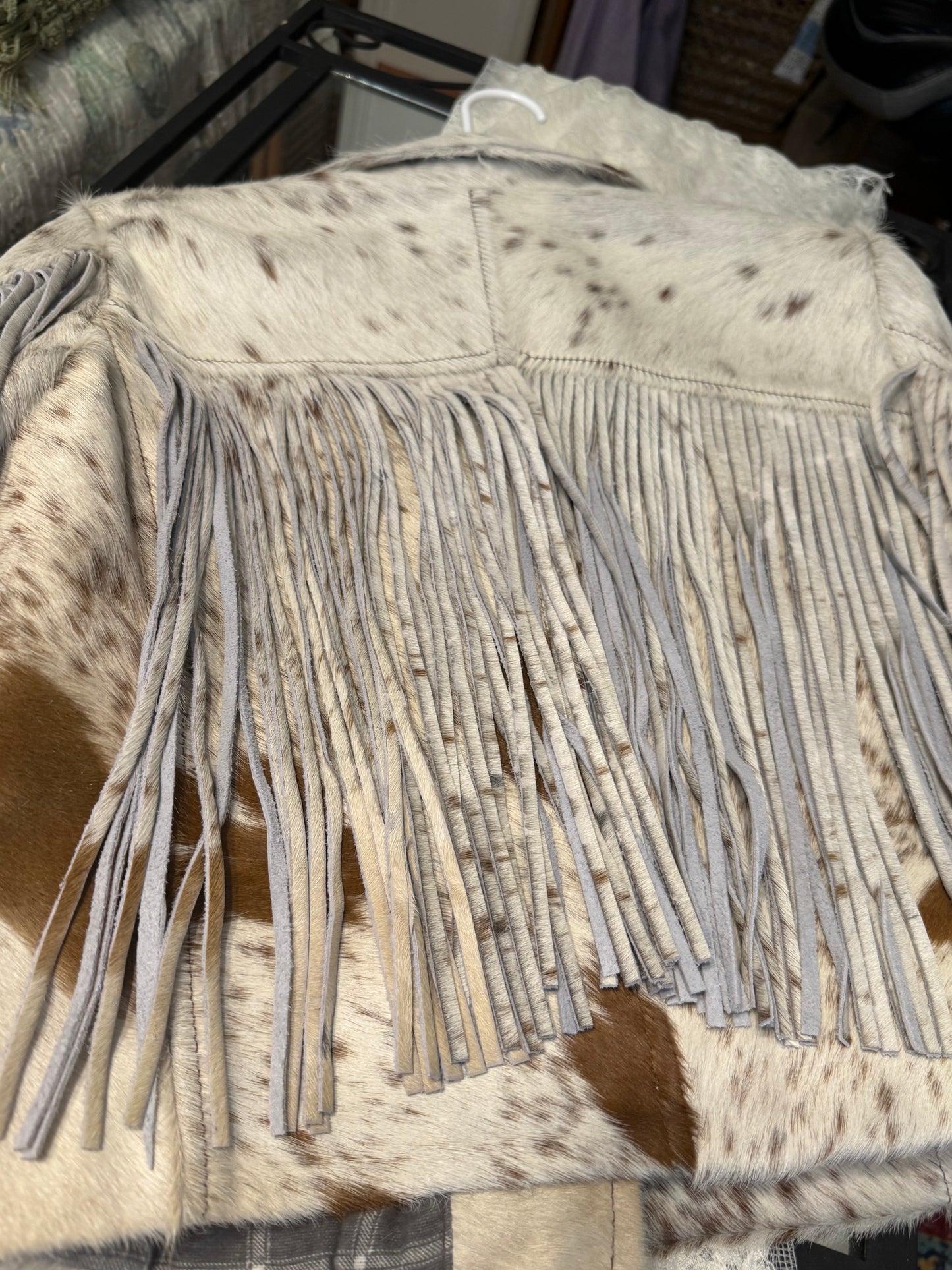 Leather Cowhide Jacket Size Medium