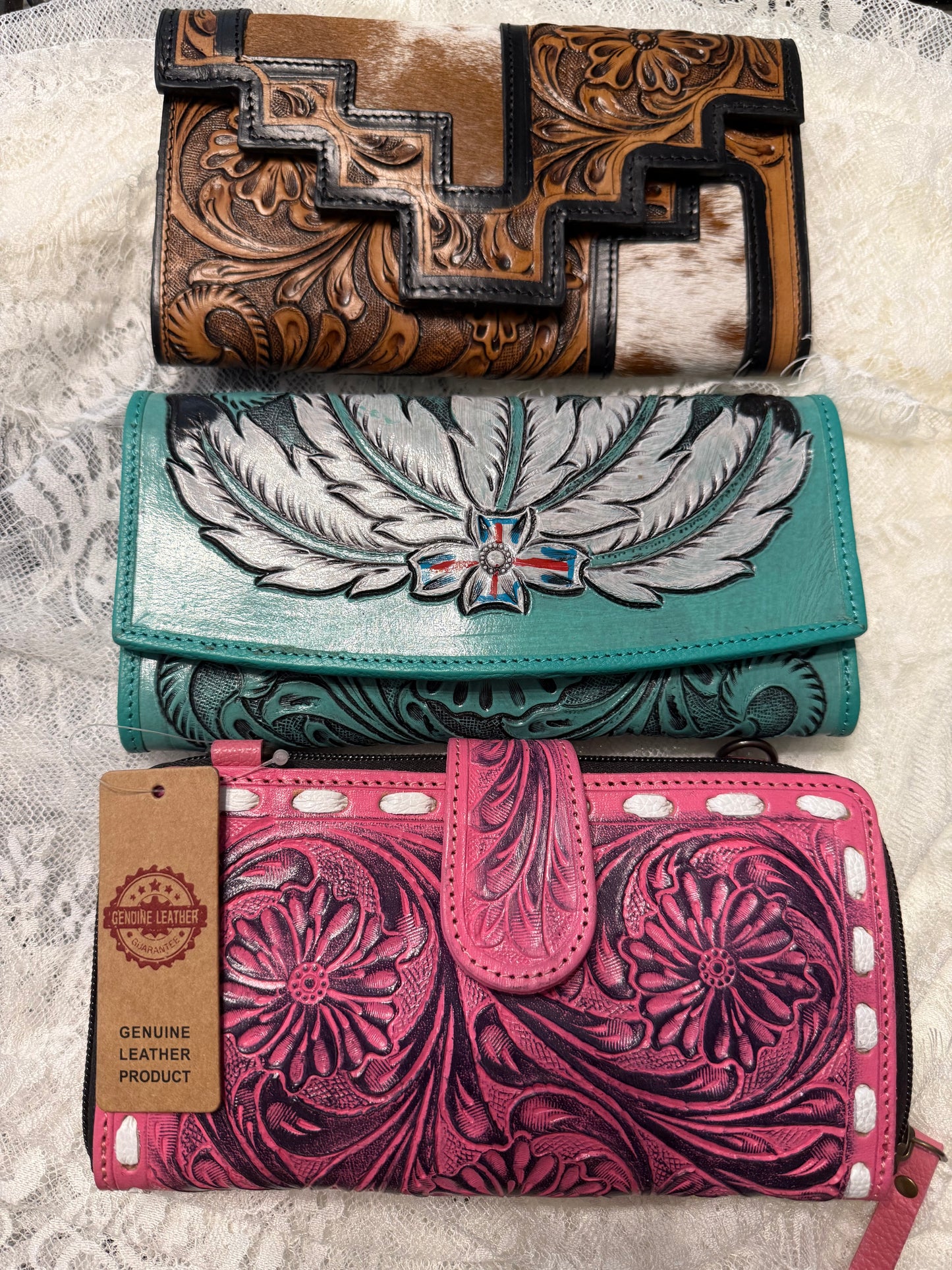 Genuine Leather Wallet - Brown