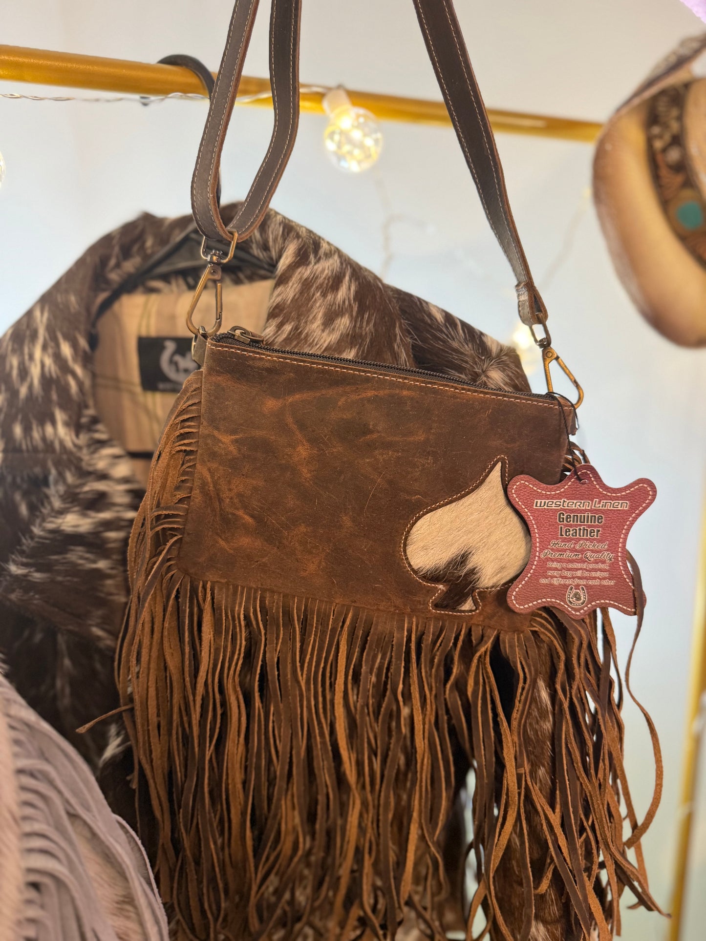 Leather & Cowhide Crossbody