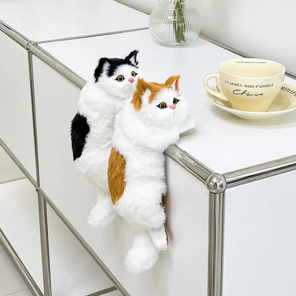 Stuffed Hanging Cat Decoration Soft & Realistic