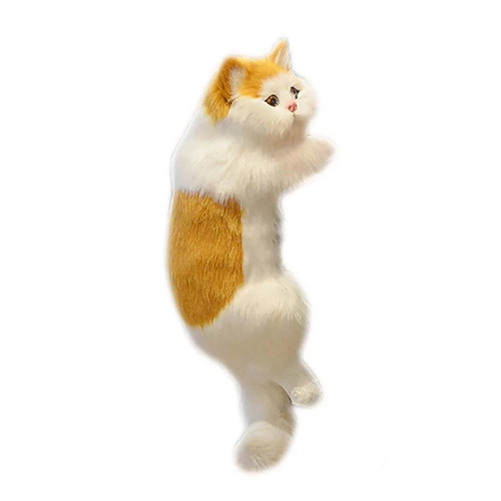 Stuffed Hanging Cat Decoration Soft & Realistic