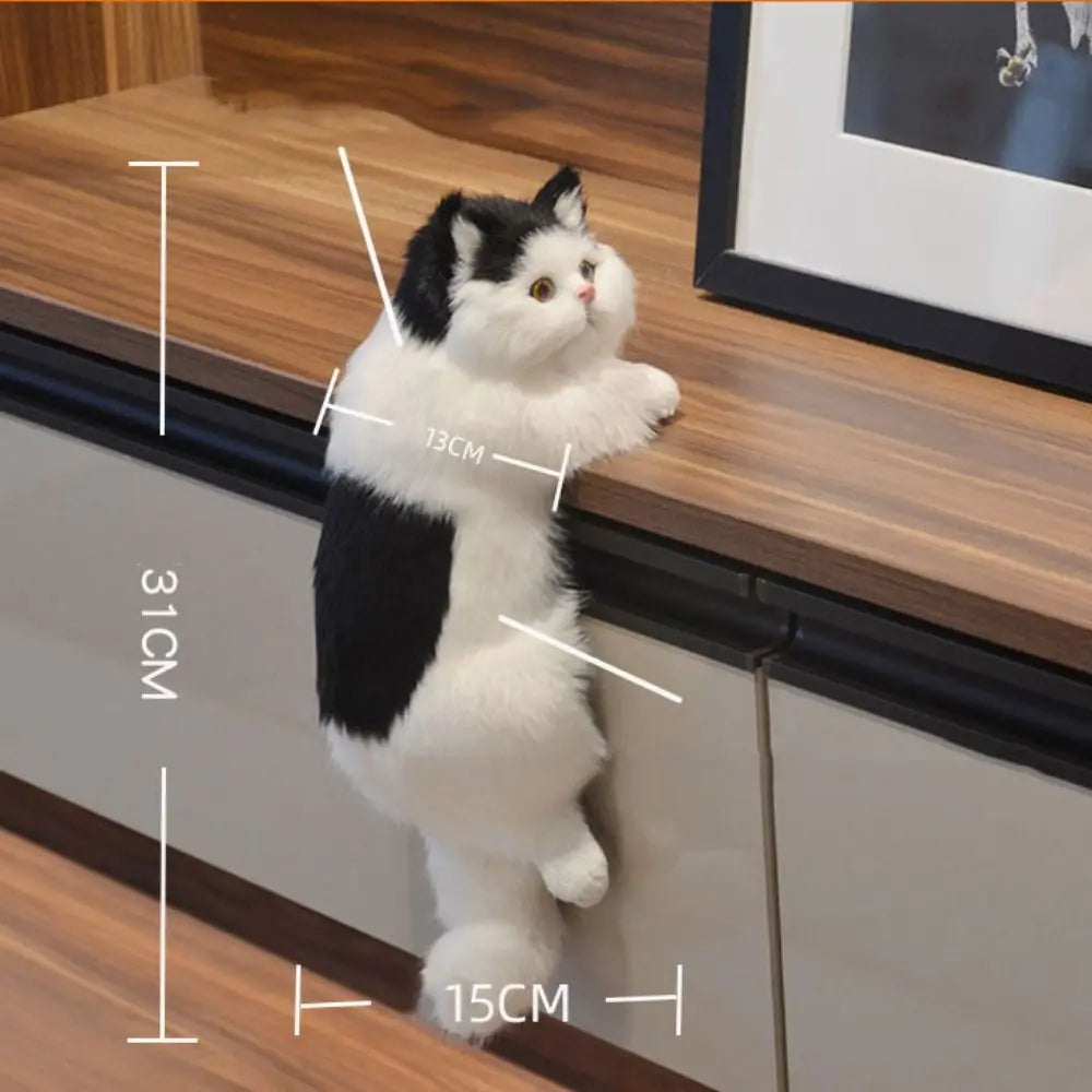 Stuffed Hanging Cat Decoration Soft & Realistic