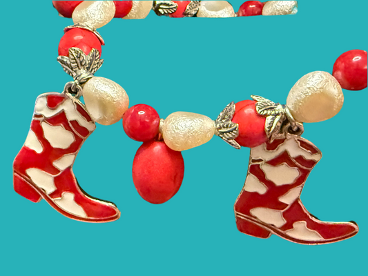 Cowboy Boot Charm Bracelet