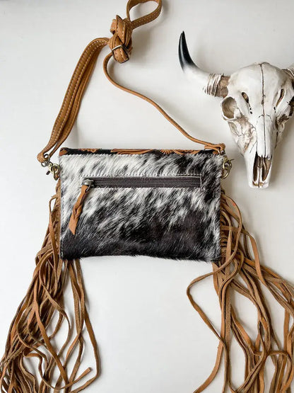 THE CASSIE - TOOLED crossbody Western Tooled Leather Cowhide: Pink