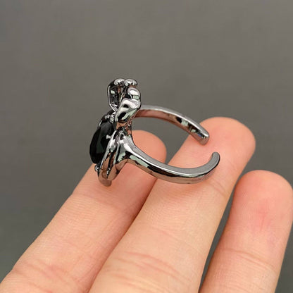 Halloween Jewelry Black Spider Ring