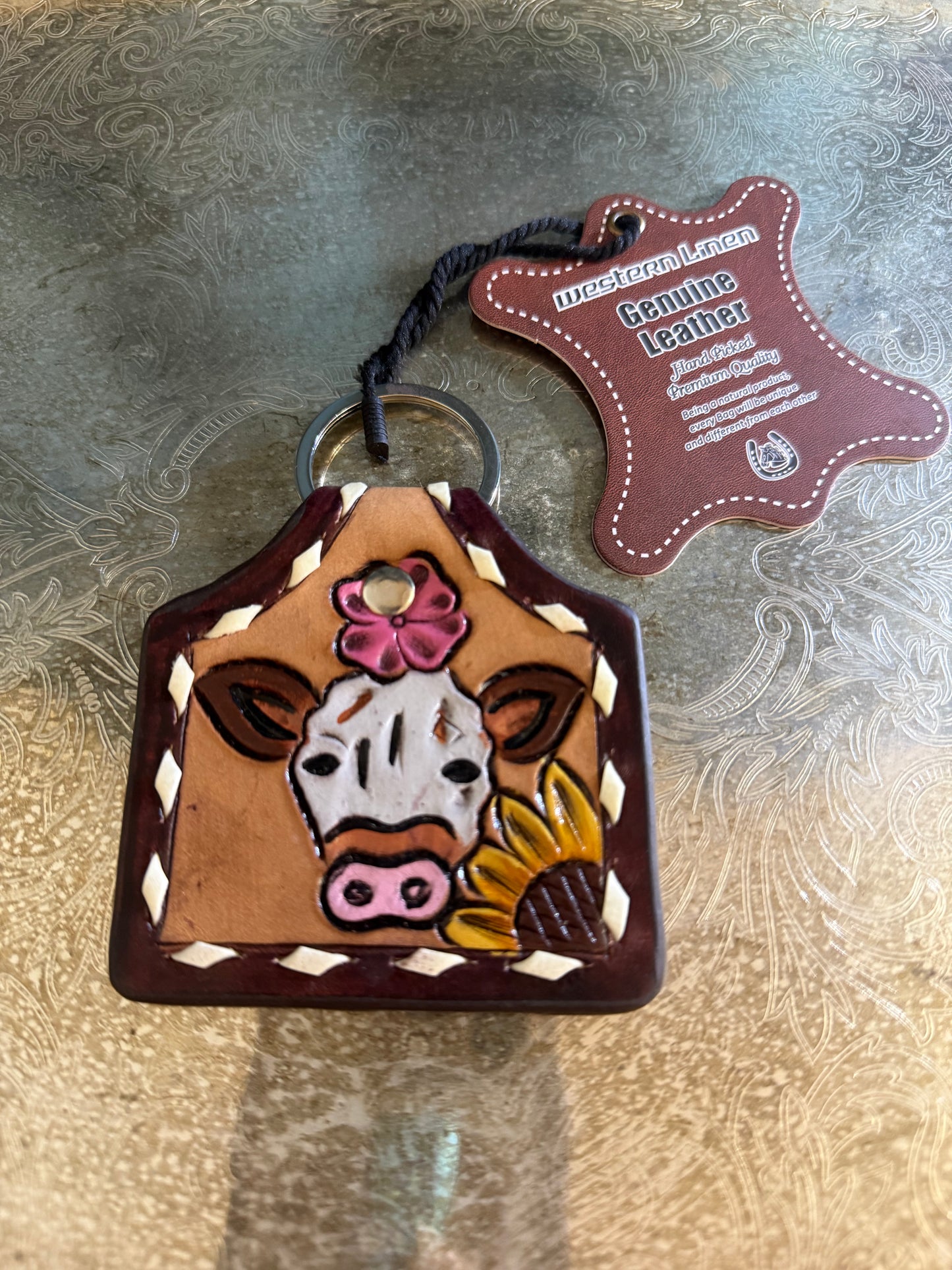 Genuine Leather Keychain
