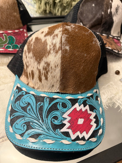 Cowhide & Leather Ball Caps
