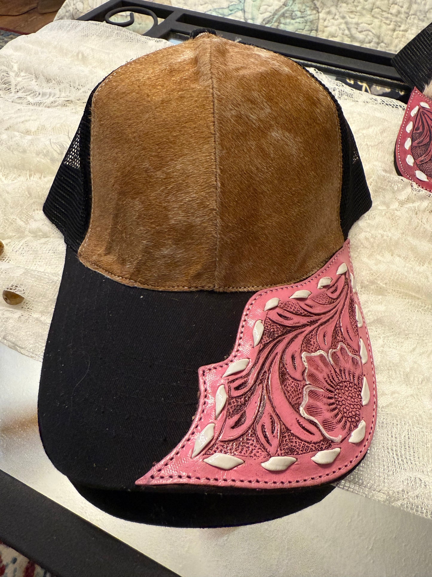 Cowhide & Leather Ball Caps