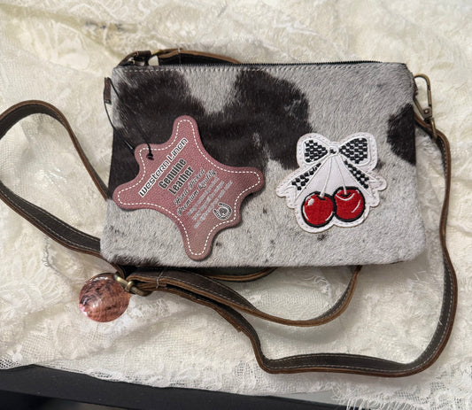 Genuine leather crossbody