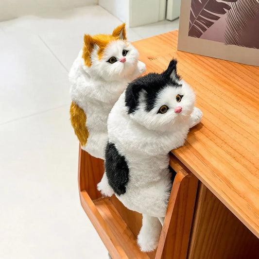 Stuffed Hanging Cat Decoration Soft & Realistic