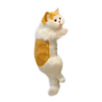 Stuffed Hanging Cat Decoration Soft & Realistic