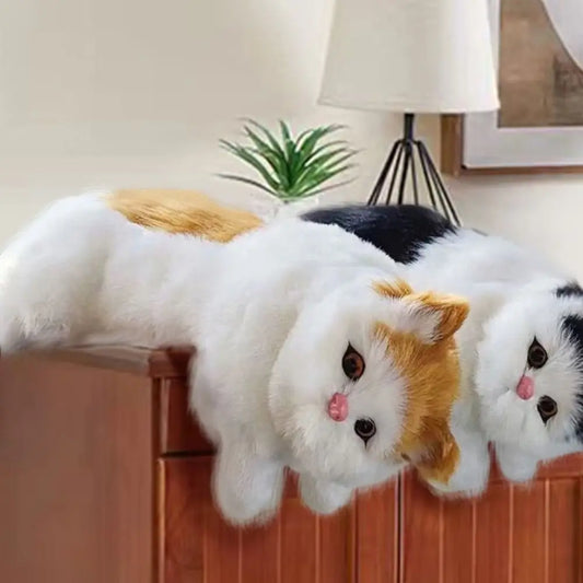 Stuffed Hanging Cat Decoration Soft & Realistic