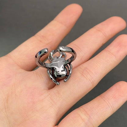 Halloween Jewelry Black Spider Ring